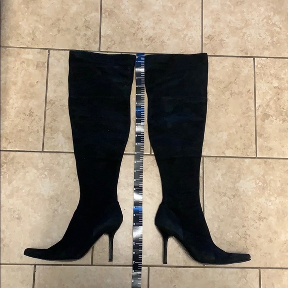 Bebe over the knee boots size 7 black suede - Picture 2 of 7